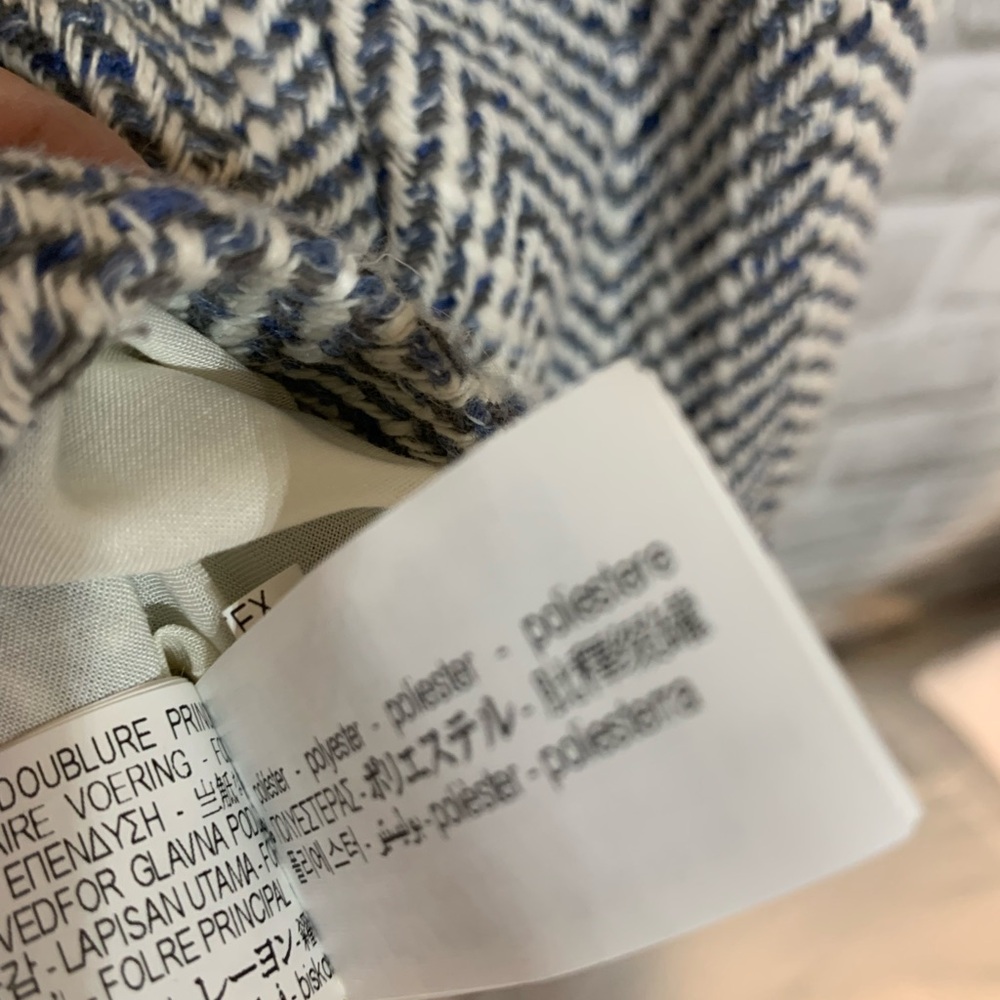 Zara Navy and white blazer - Picture 5 of 5